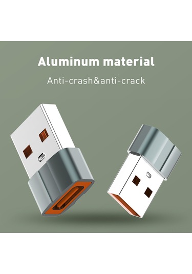 Singree Hızlı Şarj Ve Veri Aktarım İçin Usb-c Erkek - Usb Dişi Dönüştürücü Adaptör