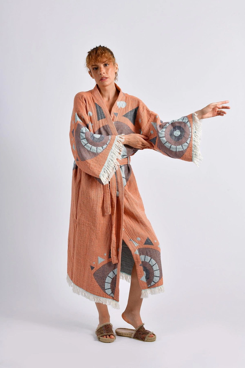 Brandsmithshop Brick Evil Eye Kimono Çok Renkli