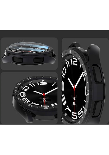 Galaxy Watch 6 Classic 47mm Sert Pc Kasa Ve Ekran Koruyucu Sport Watch Gard 29