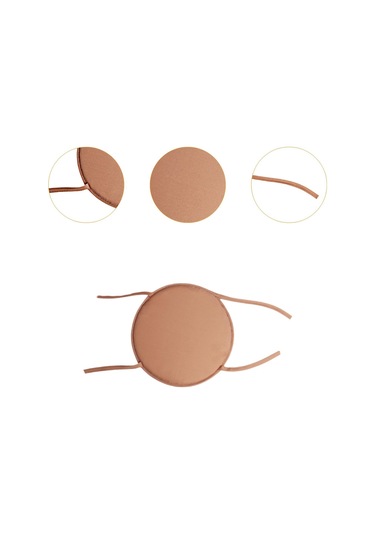 Suntek Yuvarlak Sandalye Yastık Zemin Pouf Mat Kahverengi-38-cm Kahverengi 38 Cm