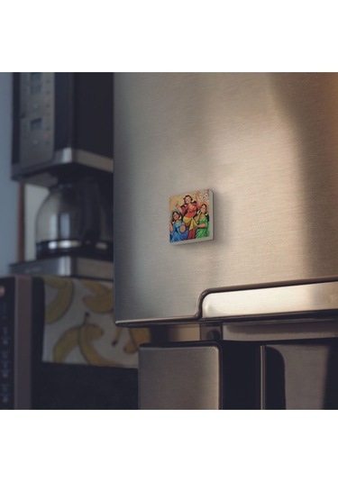 Dans Eden Oryantal Kadınlar Baskılı Taş Magnet 5x5