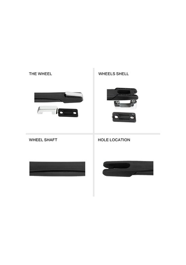 Homyl Bagaj Çantası Sapı Taşıma Seyahat Sandığı Için Tutacak Siyah Çok Renkli