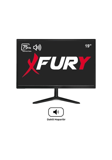 Fury 19" Geniş Ekran 75 Hz 5ms Dahili Hoparlör Vga,hdmı,ses Sesli Led Monitör