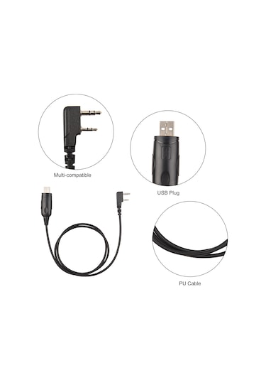 Springsun Usb Programlama Kablosu宝锋bf-uv5r 888s Uv-82 Walkie-talkie İçin Veri Bağlantı Kablosu Model P-k1-u
