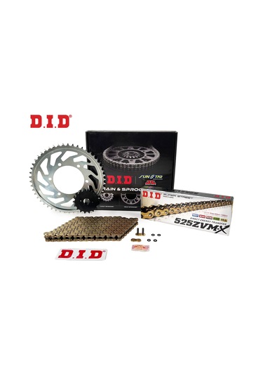 Zincir Dişli Seti Yamaha Mt-07 Tracer 700 Cc 2016-2019 / Yamaha / Mt-07 Tracer / 700cc / Zincir: Dıd-525zvm-x Gold -114 / Ön Dişli: Sunstar 16t / Arka Dişli: Jt 43t / 2016-2017-2018-2019