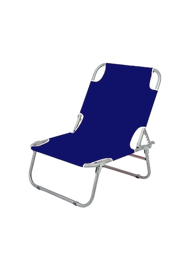 Katlanır Portatif Sandalye Şezlong - Kamp Sandalyesi Mavi 1284 Mavi