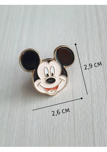 Proshik Mickey Mouse Broş Rozeti Seti 3 Adet 240561710 Siyah