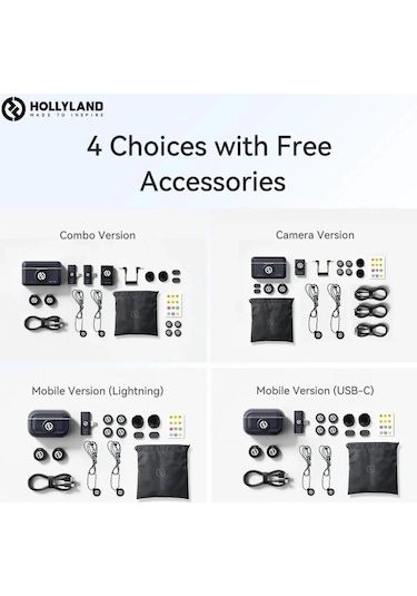 Lark M2 Combo Kablosuz Mikrofon Seti Siyah