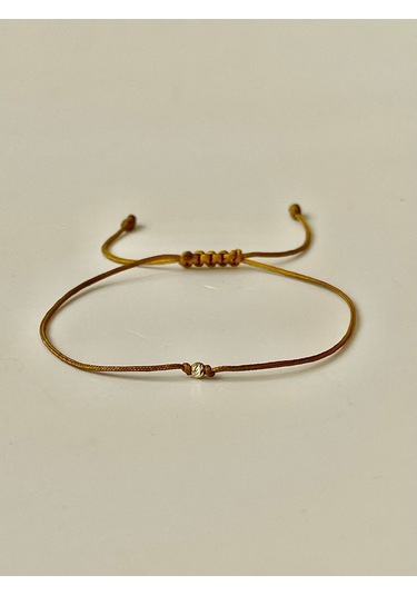 14 Ayar Dorika Toplu Rengarenk Altın Bileklik Gold Bracelet İpli Altın Bileklik Kırmızı
