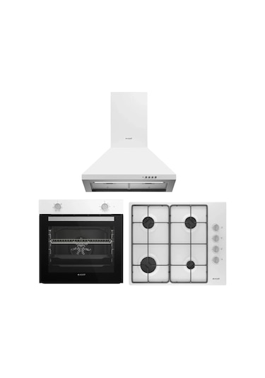 Arçelik AFM 130 B - P 27 YB - OMD D 611 EB Klasik Beyaz Ankastre Set