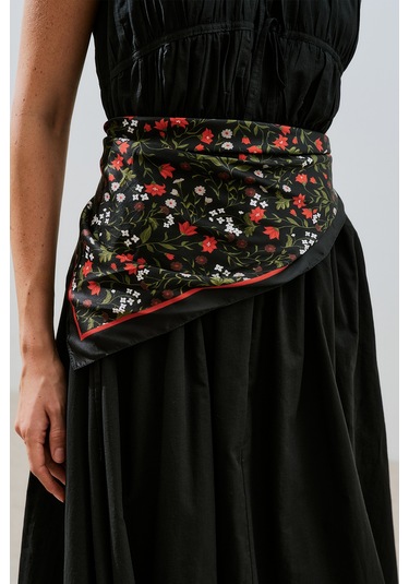 Saten Desenli Fular Dıtsy Dıtsy