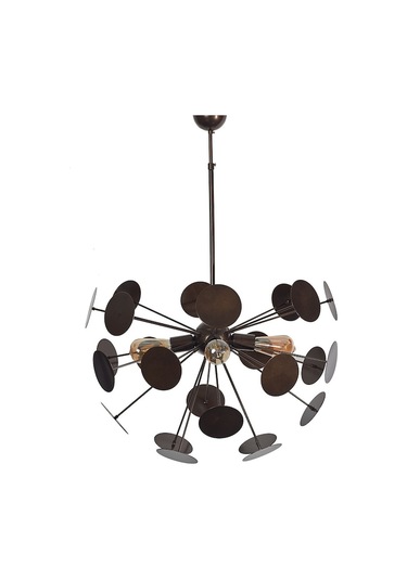 Luzarana Rosso Eskitme Metal Gövde Tasarım Lüx Avize Çok Renkli