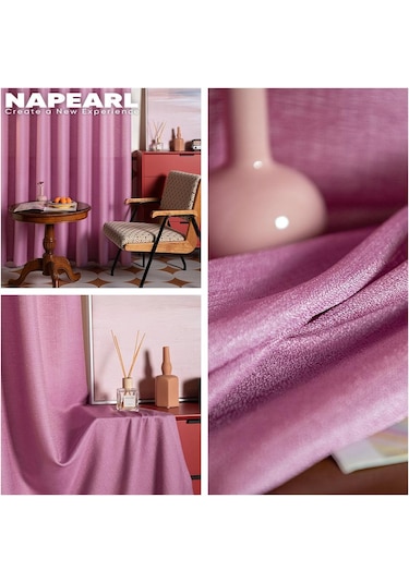 Yeşil 1 Adet Basit Tarzı Renkli Tül Çekme Pilili Bant Pencere Perdesi Nispeten Kalın Sırf Perde Oturma Odası Mutfak Perdesi Napearl W100cm X L250cm