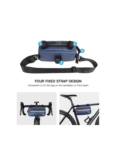 Padalink Bisiklet Gidon Çantası - Çok Amaçlı, Hafif Ve Dayanıklı Mavi Mavi