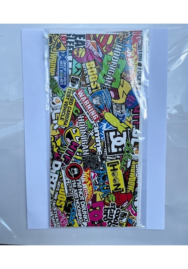 Kaplama Sticker Hellaflush Bisiklet Motor Karışık Stickr 28x13 Cm