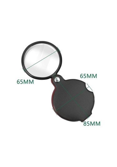 Pazly Yüksek Ve Taşınabilir Seyahat Katlanabilir Kamp Kaliteli Geeroyoo Deri Büyüteç Aparatı 60mm - Jx