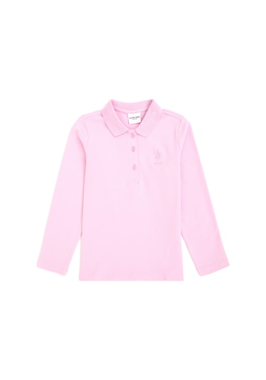 U.s. Polo Assn. Kız Çocuk Pembe Sweatshirt 50296377-vr041 Pembe
