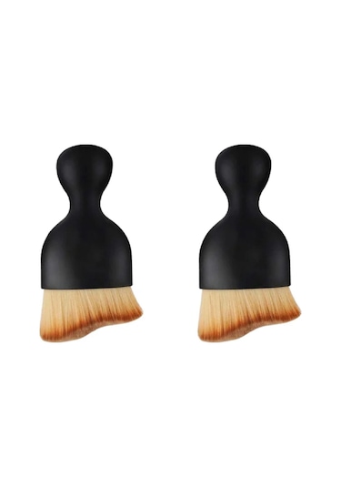 Araç İçi Mini Torpido Temizleme Fırçası Çok Amaçlı Torpido Teyp Klima Temizleme Fırçası - 2 Adet