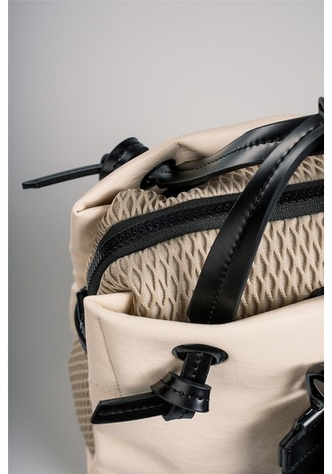 Ççs Kadın 17826 Omuz Ve Sırt Çantası Kirli Beyaz