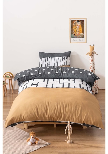 Zethome Classico Çift Taraflı Çocuk Nevresim Takımı 160x220 Cm Çok Renkli