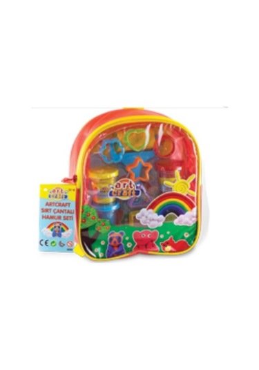 Sırt Çantalı Oyun Hamuru Seti Kalıplı Oyun Hamuru Art Craft