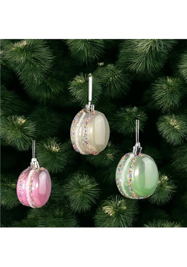 Yılbaşı Süsü 6'lı Macaron Renkli 6 Cm