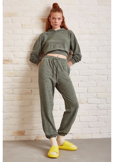 Never More Bol Kesim Eşofman Takım Haki