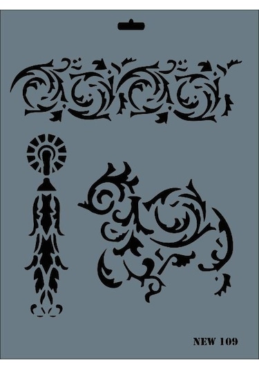 Rich New Seri N-109 Stencil 35X25 Cm