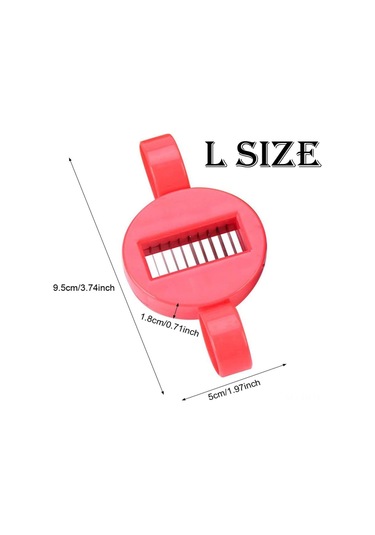Ximistore9 2'li Paket Yeşil Fasulye Dilimleyici, Fransız Stili Uzun Bezelye Kesici, Paslanmaz Çelik Bıçaklı Mutfak Aleti Kırmızı