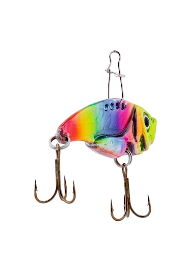 Vibrasyon Yem - Lrf/spin Jig - Fishack Vibrax - 15g 55mm - Rainbow Fury - Uv Boyalı
