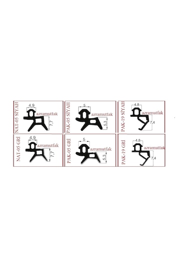 Seçil 10 M Pvc Pimapen Kapı-Pencere Fitili-Pak-19 Siyah Yalıtım Contası