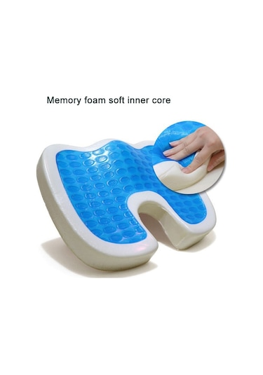 Sones Ofis Jel Yastık Güzellik Kalçaları Anti-hemoroid Yastık Örgü Kumaş Mor