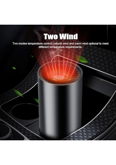 Geeksen 2'si 1 Arada Taşınabilir Araç Isıtıcı Buz Çözücü Isıtıcı Çakmağa Takılır 12v/24v 150w