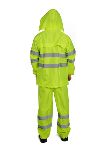 Kkdavm Bestguard Yağmurluk Oxford Reflektörlü Takım Sarı