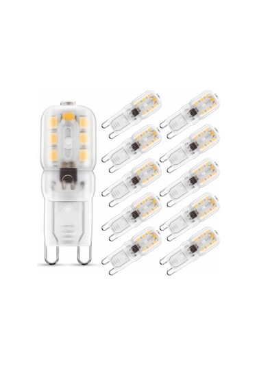 G9 Led Ampul, 2w G9 Sıcak Beyaz 3000k, Led Ampul, 25w Eşdeğer Halojen Ampul, 230v Ac 200lm, 360 Geniş Işınlar, G9 Taban 10'lu Paket Ruıoıu