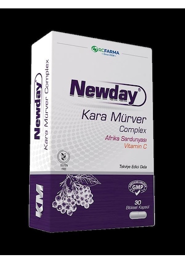 Newday Kara Mürver Complex 30 Kapsül X2 Adet