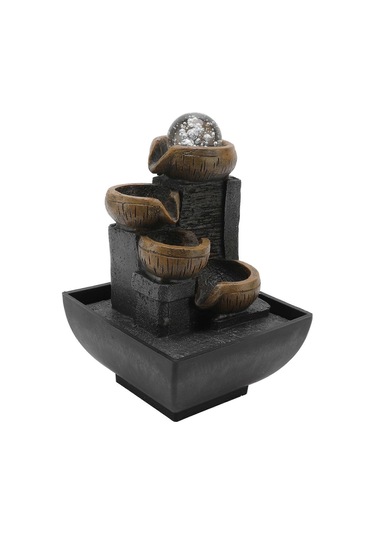 Masaüstü Çeşme Süsü Masaüstü Akan Su Süsü Reçine El Sanatları Renkli Lamba Boncuklu