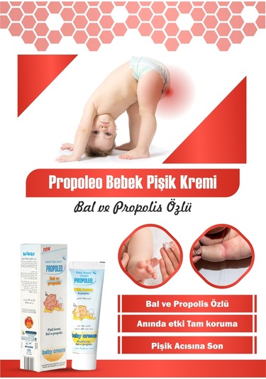 Propoleo Bal Ve Propolis Özlü Bebek Pişik Kremi 50 ML