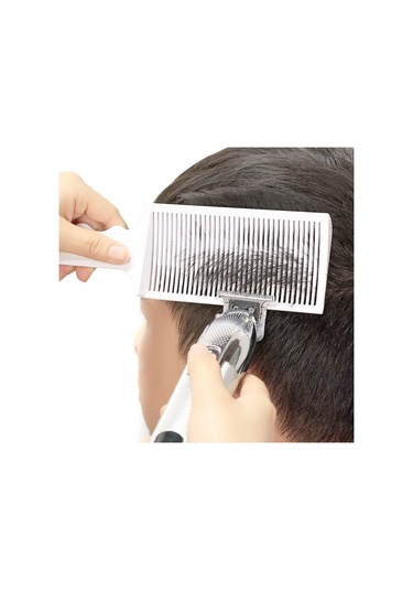 Erkek Yağ Kafa Tarak Düz Itme Kesme Kuaförlük Yardımcısı Aracı Limit Kırpma Şekli Kademeli Maça Salon Şekillendirici Araçları