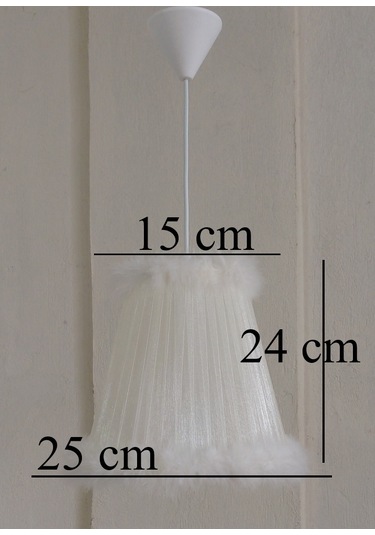 N-12 Krem Organze Yatak Odası Çocuk Ve Bebek Odası Avize Krem
