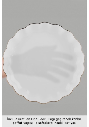 Karaca  Fine Pearl Extra Shell 58 Parça 12 Kişilik Yemek Takımı Gold