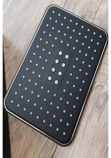 Hybrid Siyah Yağmurlama Tepe Duş Seti Siyah