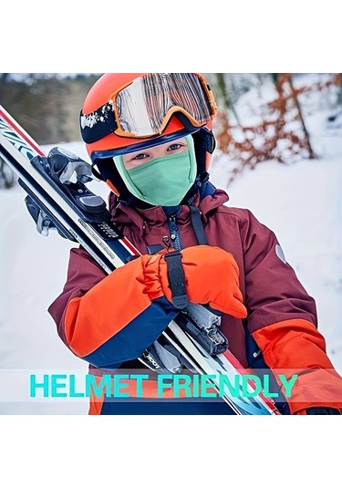 Geeroyoo Kışlık Kayak Maskesi - Rüzgar Ve Soğuktan Koruma, Yünlü Boyun Isıtıcı, Erkek-kız Çocuklar İçin Pembe Renkli Outdoor Kullanıma Uygun Çok Renkli
