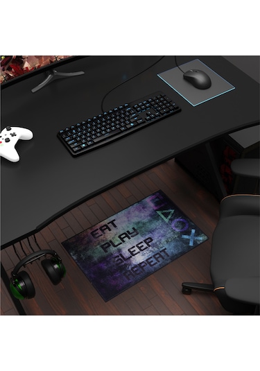 Prozone Gamer Temalı Halı - Espr Siyah