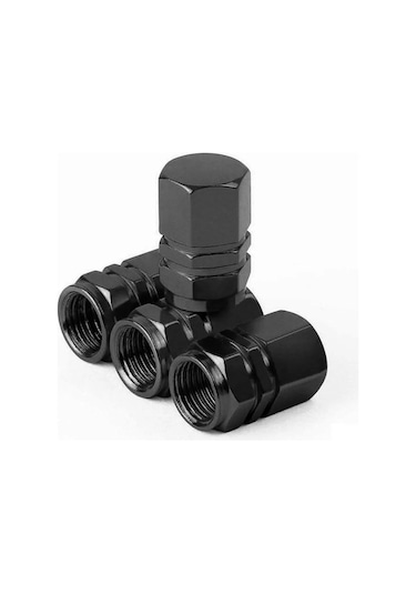 Tiger Marketing Sibop Kapağı Seti Metal Altıgen 4'lü Set Siyah