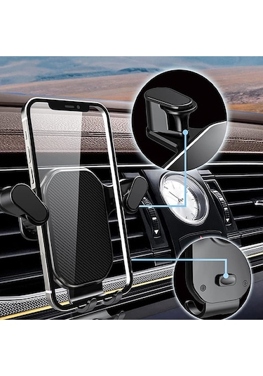 Izgaralıktan Araç İçi 360 Derece Döner Telefon Tutucu - AL3737