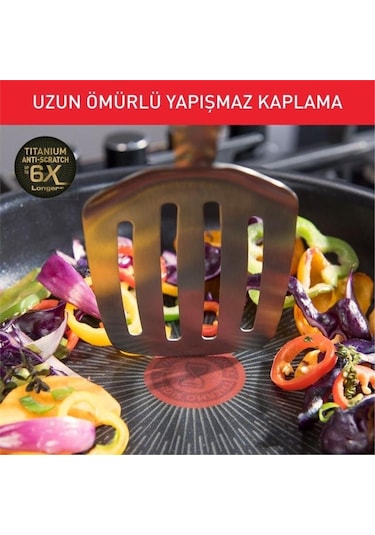 Tefal Titanyum 6X Excellence İndüksiyon Tabanlı Sahan 22 CM