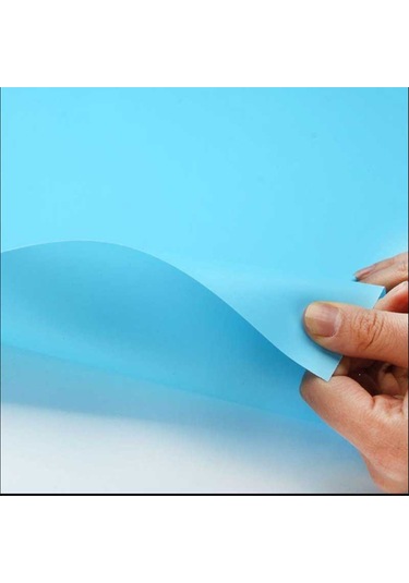 Gdx Stüdyo PVC  Fon Perde, Silinebilir, Kırışmaz (Mavi) 120x200Cm