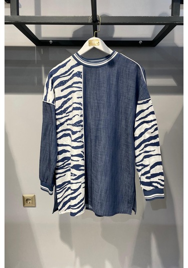 25y2418 Miaruj Tunik İndigo Mavi