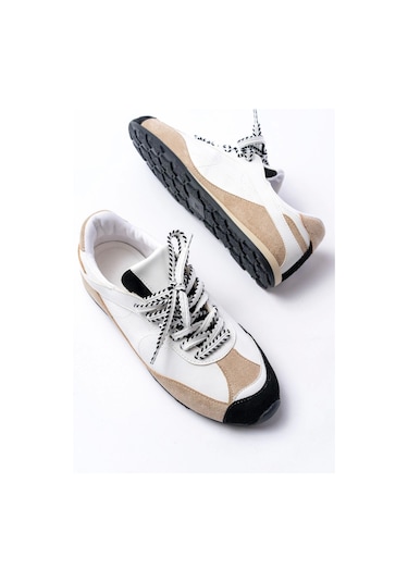 Rs-02 Beyaz Garni İnce Taban Günlük Spor Ayakkabı Beyaz